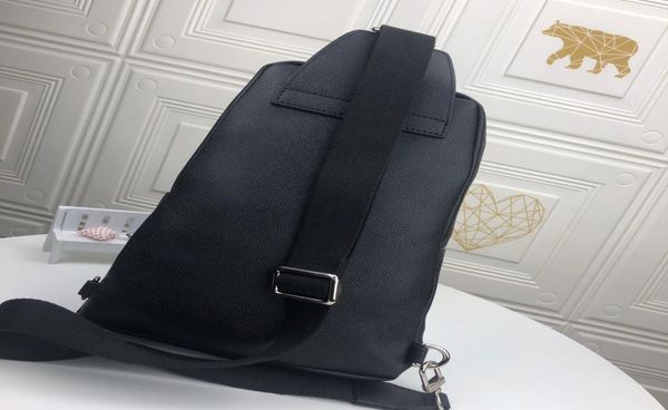 

2022 cross pattern full leather waist bags series boys satchel backpack double zipper opening and closing design multifunctional s7678512