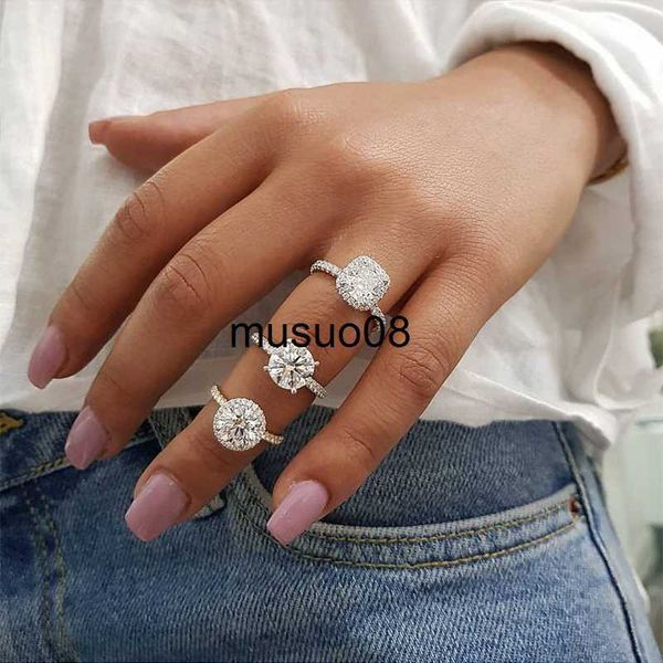 

band rings zhouyang ring for women cubic zirconia gift fashion jewelry r842 j230602, Silver