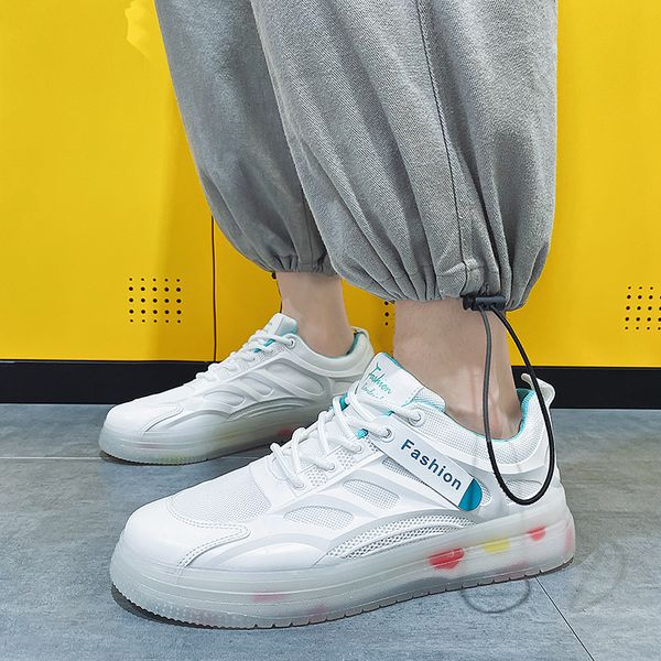 

fashion vulcanized shoes for men non-slip casual running shoes plus size sneakers breathable mesh shoes trendy mens shoes, Black