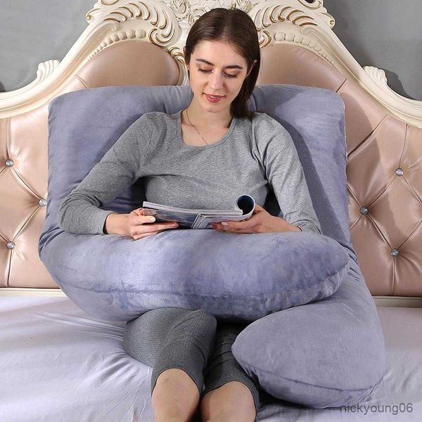 

maternity pillows large size shape pregnant pillow crystal velvet full body for women 70x145cm