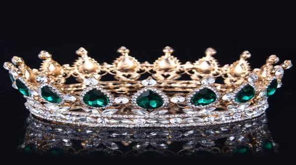 

2019 emerald green crystal gold color chic royal regal sparkly rhinestones tiaras and crowns bridal quinceanera pageant tiaras 15 9816471, Silver