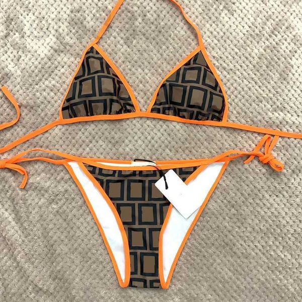 

women's swimwear designer bikinis for women cheeky high waisted thong micro bikini swim suit lace up summer split swimsuit brown white, White;black
