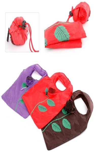 

pretty rose foldable eco reusable environmental shopping bags7477844