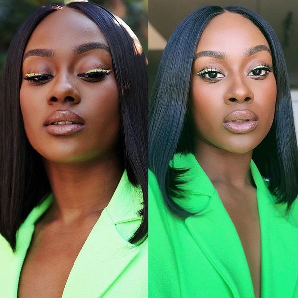 

v part wig straight short bob wig no leave out short wigs human hair u part wig for women human hair glueless full machine cheap, Black;brown