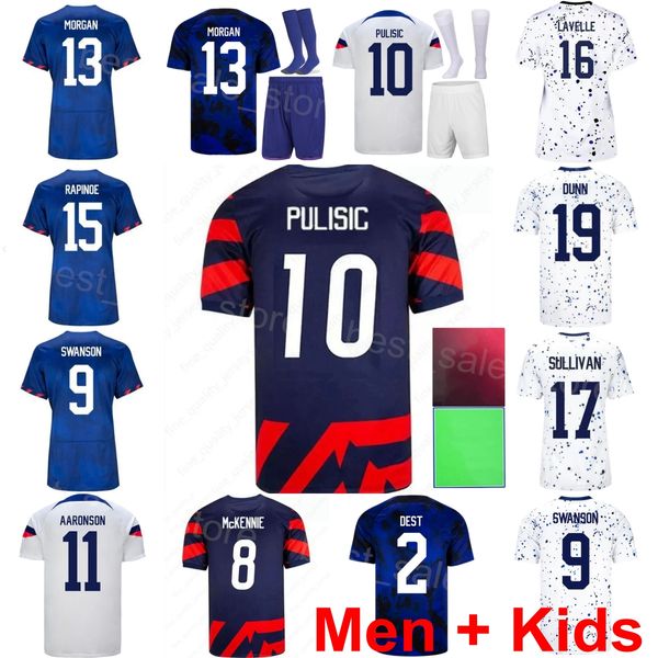 

national team soccer 15 megan rapinoe jerseys set 10 christian pulisic 13 alex morgan 8 weston mckennie 3 walker zimmerman 21 timothy weah f, Black