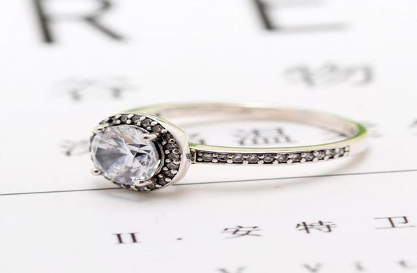 

cluster rings 2021 original silver color round sparkle ring for women resizable wedding engagement pan drop15168968, Golden;silver