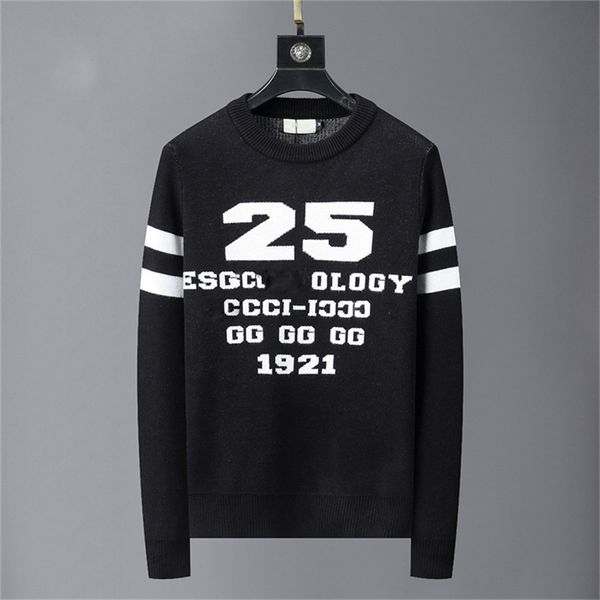 

designer sweater man for woman knit crow neck womens fashion letter black long sleeve clothes pullover oversized blue an11, White;black