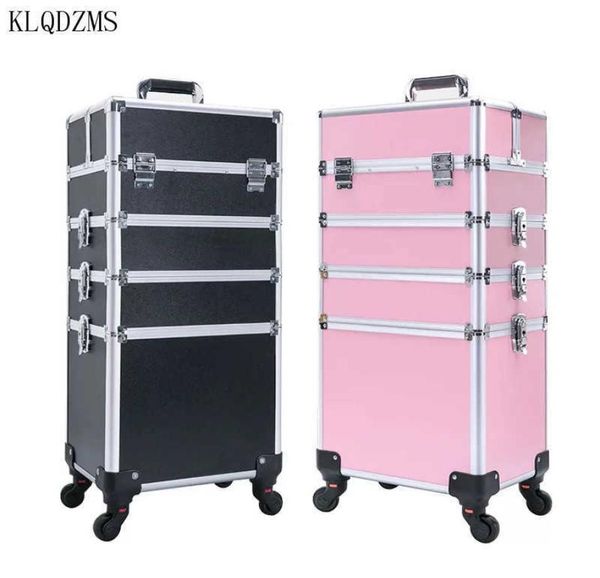 

klqdzms large capacity multi layer trolley cosmetic case nails makeup toolbox detachable foldable beauty suitcase 2107292194856