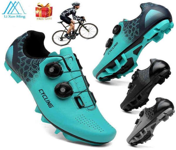 

new listing cycling shoes men professional mtb cycling shoes selflocking outdoor bicycle sports shoe spd road bike shoes h5931097, Black