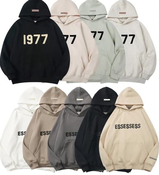 

designer hoodies women&mens essent hoodie fashion loose essentail streetwear sweatshirts clothing essen hoodie lovers high street tracksuit, Black