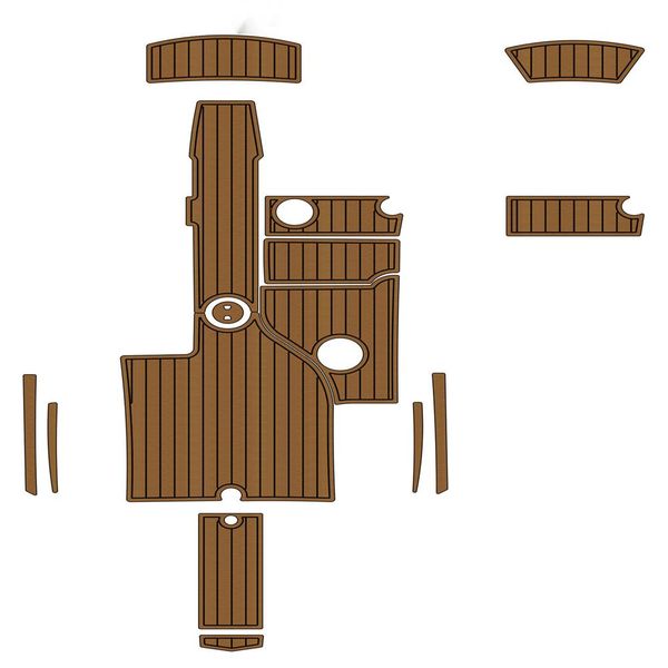

2012 mastercraft x2 cockpit pad boat eva foam faux teak deck floor mat flooring backing adhesive seadek gatorstep style floor