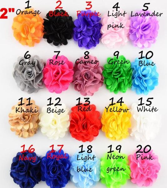

5cm solid color satin mesh children039s hair accessories head flower corsage processing chiffon threedimensional volume rose d6467232, Gray