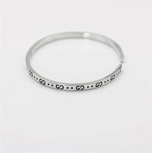 

designer jewelry necklace ring trend girls' thin bracelet classic simple bracelet with fashionable opening, Black