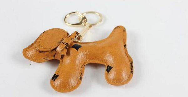 

charms dog bag parts accessories keychain backpack chain pendant creative pu animal dogs backpack gift6645767, Black