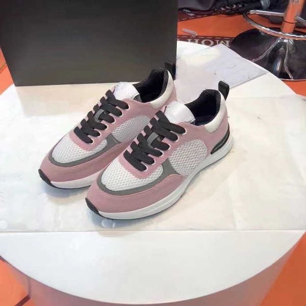 

designer shoes women channel sneakers sports shoes women's spring new ins fashion c gold classic color matching dad shoes running casua, Black