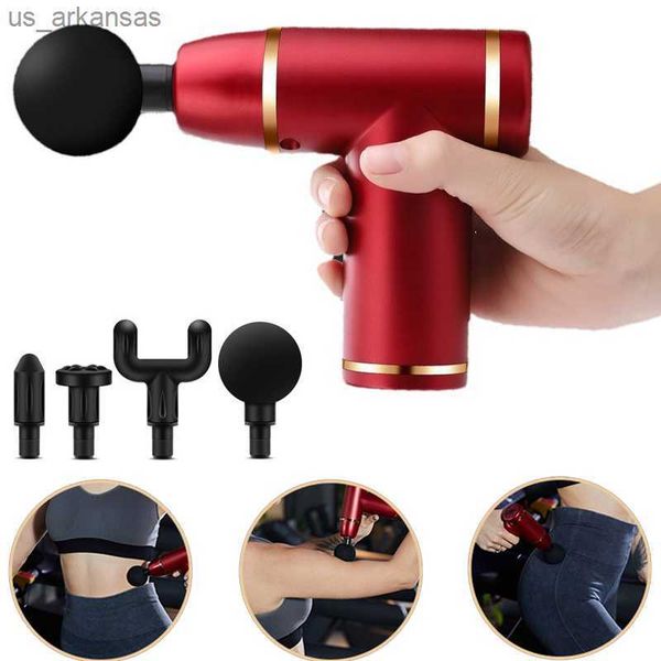 

portable massage gun deep muscle massage relaxation pain relief for neck back foot leg vibrating fascia gun muscle massager l230523