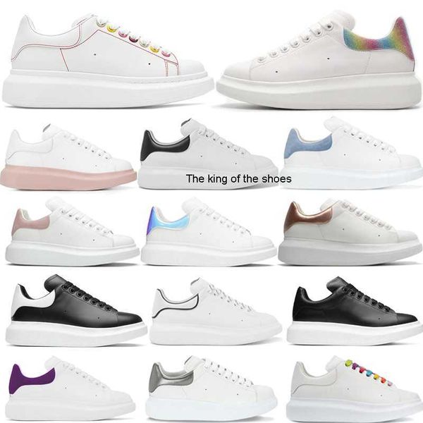 

designer sneaker shoes women casual shoes mens leather white platforms with pinks black red green mc queens alexander outdoor sneakers size