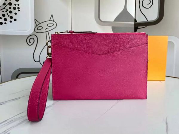 

fashion classic wild with box ladies luxury bag city handbags designer women handbag purse clutch mini pochette 63998, Black;red