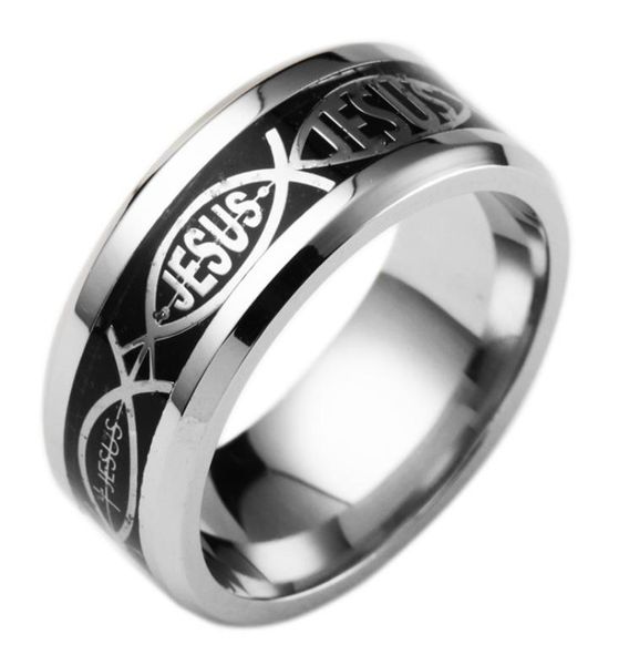 

stainless steel christian jesus rings men cross skull gold blue black rhinstone finger rings party jewelry size 613 for wo1396346, Golden;silver