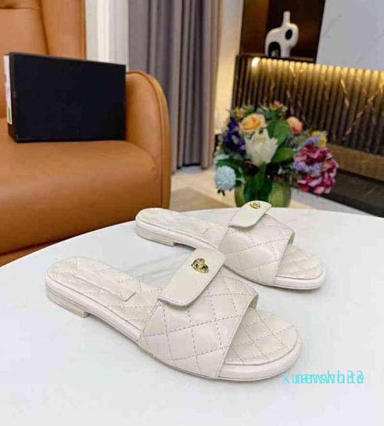 

woman slippers fashion sandals beach classic slipper platform alphabet lady leather flat slides by shoe02 03 g2205262983683, Black