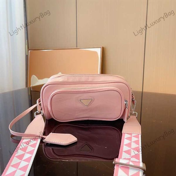

designer camera bag fashion pleated leather crossbody bags imported waterproof fabric luxury upscale casual shoulder female purses 230601