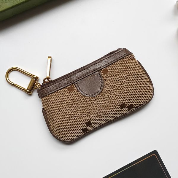 

wallets key pouch holders coin purses leather key wallets woman coins purses men women designer key chain pouch card holder zipper bag walle, Red;blue