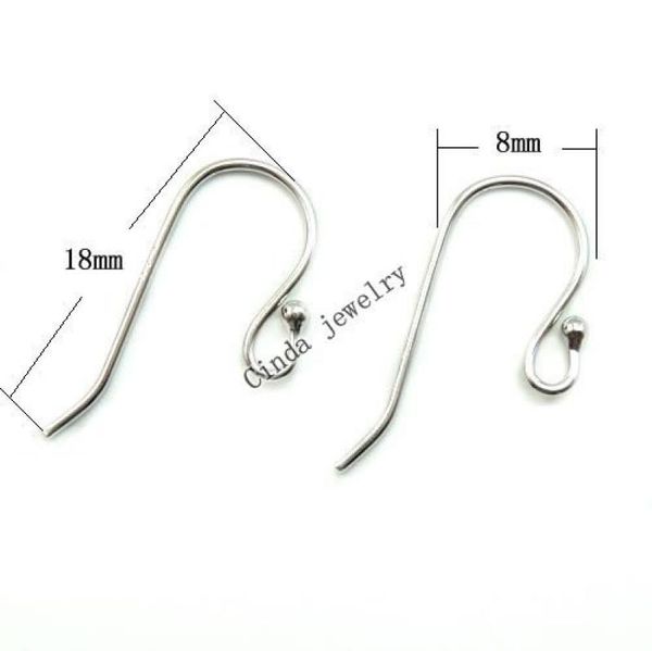 

10pairslot 925 sterling silver earring hooks finding for diy craft fashion jewelry gift 18mm w0458698506