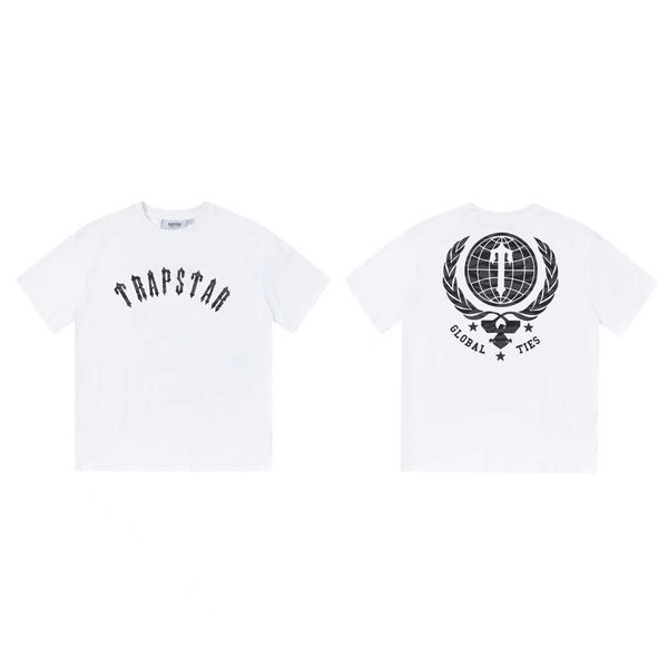 

trapstar t shirt men's and women's hip hop street short sleeve t-shirt fashion american brand series leopard scratches t hd print, White;black