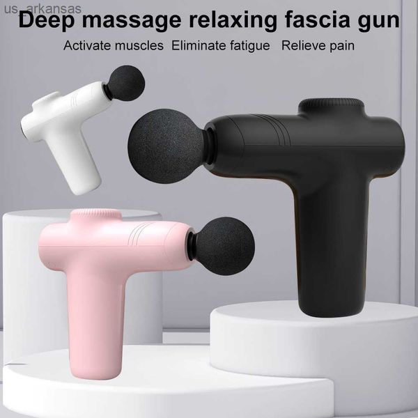 

2023 massage gun mini massager gift muscle relaxation body relax electric massager with portable bag therapy gun fitness l230523