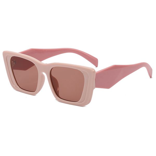 

Designer Retro Vintage Polarized Square Sunglasses Eyewear for Mens Womens Luxury Sun Glasses UV400 Anti-reflection Large Full Frame Summer Sports Beach Pink Pink