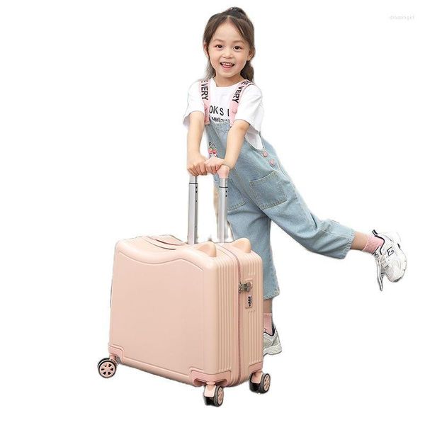

suitcases kids luggage lovely travel suitcase on spinner wheels sit and ride children's bag password carry trolley