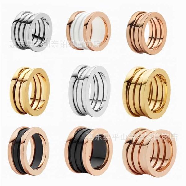 

new 2023 designer jewelry bracelet necklace edition sp snake bone white fritillaria red chalcedony hollow live broadcast ancient ring, Silver