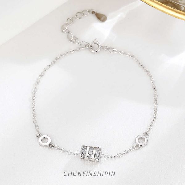 

s925 sterling silver small man waist bracelet korean edition ins temperament women's handicrafts friendly light luxury high grade fashi