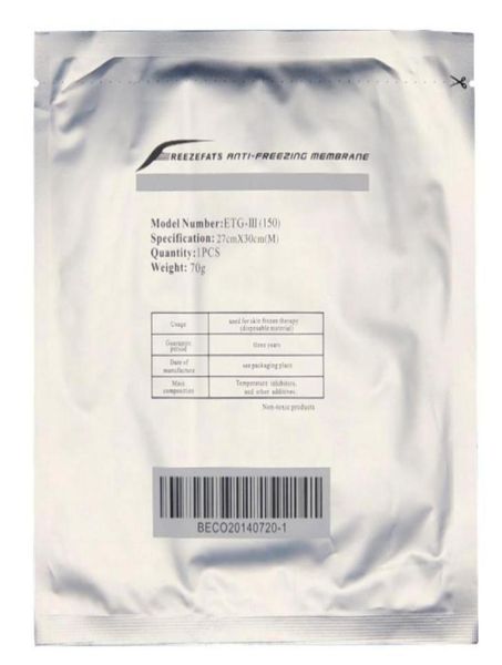 

accessories parts antize membrane 12x12cm 28x28cm 27x30cm 34x42cm antizing antizing membrane pad for cryo therapy4980109