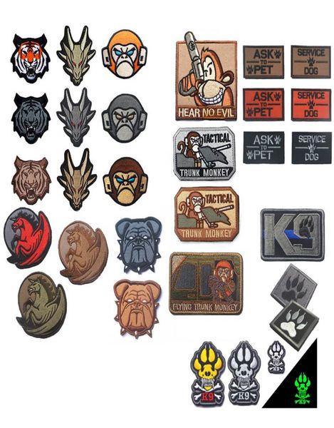 

armband patches embroidered badges fabric armband stickers animail pet k9 patch outdoor hook and loop fastener no141161798278