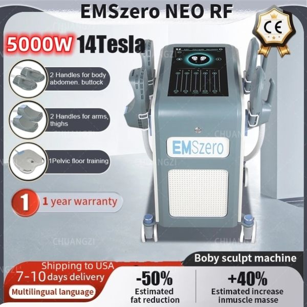 

5000w dls-emslim neo machine fat removal cellulite reductiont emszero muscle stimulator 4 handles with rf machine high power