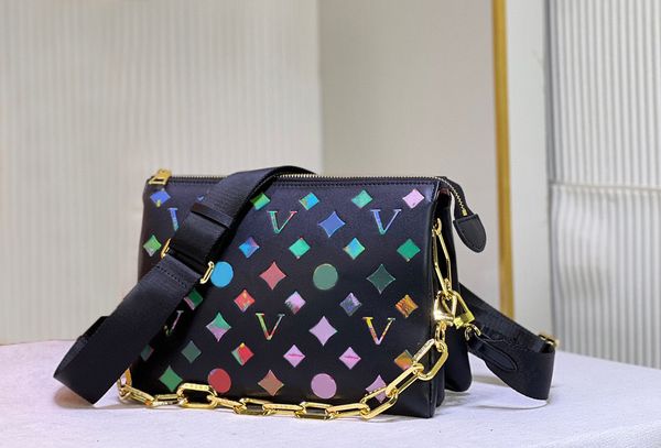 

designer womens shoulder bags luxury coussin handbags fashion chain bag multicolor flower letter crossbody underarm pouch ladies makeup purs