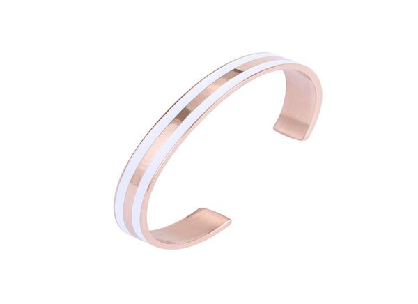 

2021 mens designer jewelry bangles bracelet for women d titanium steel silver rose gold opening lovers charm party custom wristban3441019, Black