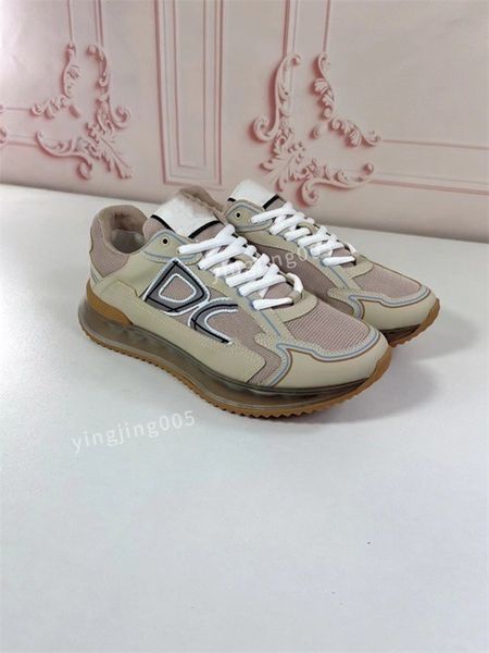 

2023brand classic casual shoes for men flat sneakers panda white grey fog chunky glod, Black