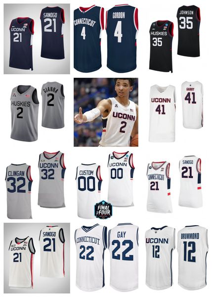 

2023 final four 4 jersey connecticut uconn huskies basketball ncaa college adama sanogo paige bueckers hawkins tristen newton alex karaban c, Black