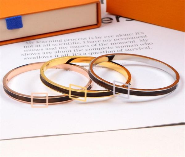 

luxury narrow leather bracelet star flower printed bangles for women european american couple charm bangle jewelry7510633, Golden;silver