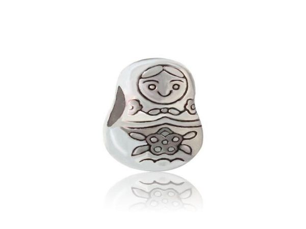 

cute doll alloy charm bead big hole fashion women jewelry european style for diy bracelet necklace panza002126525254, Bronze;silver