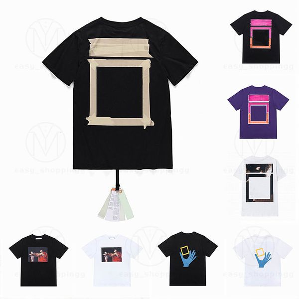 

2023 summer mens t shirts women designers loose tees fashion brands mans casual shirt luxurys clothing street shorts sleeve black and white, White;black