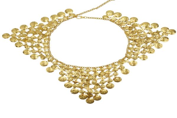 

bohemian metal alloy butterfly carved flower bell tassel dance waist chain ethnic style woman beach body chain jewelry3188450, Silver