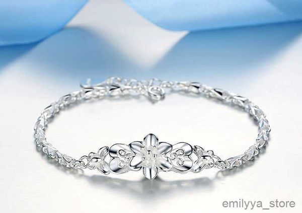 

charm bracelets wholesale cute noble women lady beautiful chain silver color flower fashion wedding lady bracelet jewelry, Golden;silver