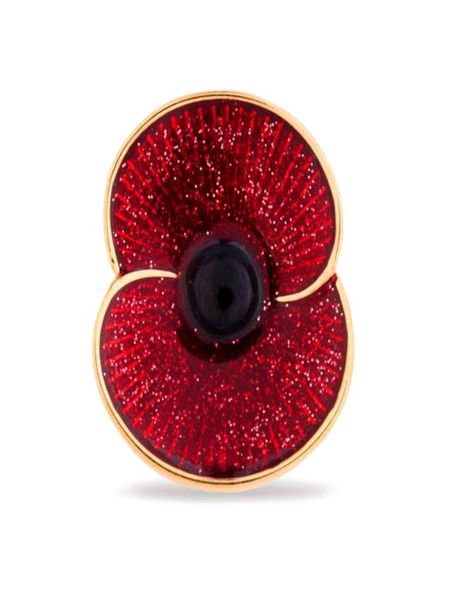 

red enamel poppy flower brooch lapel pins remembrance day gift5926980, Gray