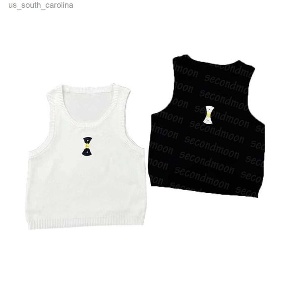 

camis u neck t shirt womens knitted vest summer knitting t shirts designer tank knits yoga l230522, White