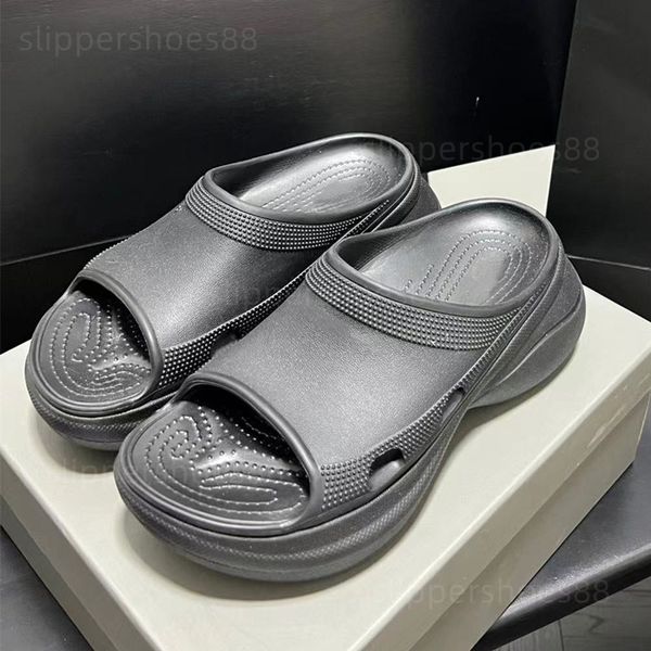 

platform sandals pool slides waterfront mule sandles for women designer slippers pink black white yellow green rubber clogs chunky summer wa