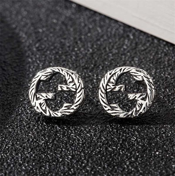 

designer jewelry bracelet necklace ring antique sterling carved three-dimensional old effect for men women with lovers earrings, Golden