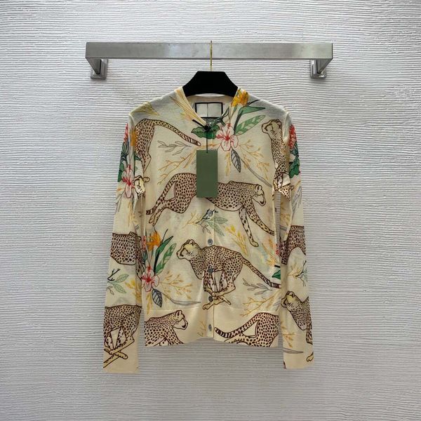 

milan runway sweaters 2023 autumn o neck long sleeve high end jacquard cardigan women's designer coats 0806-7, White